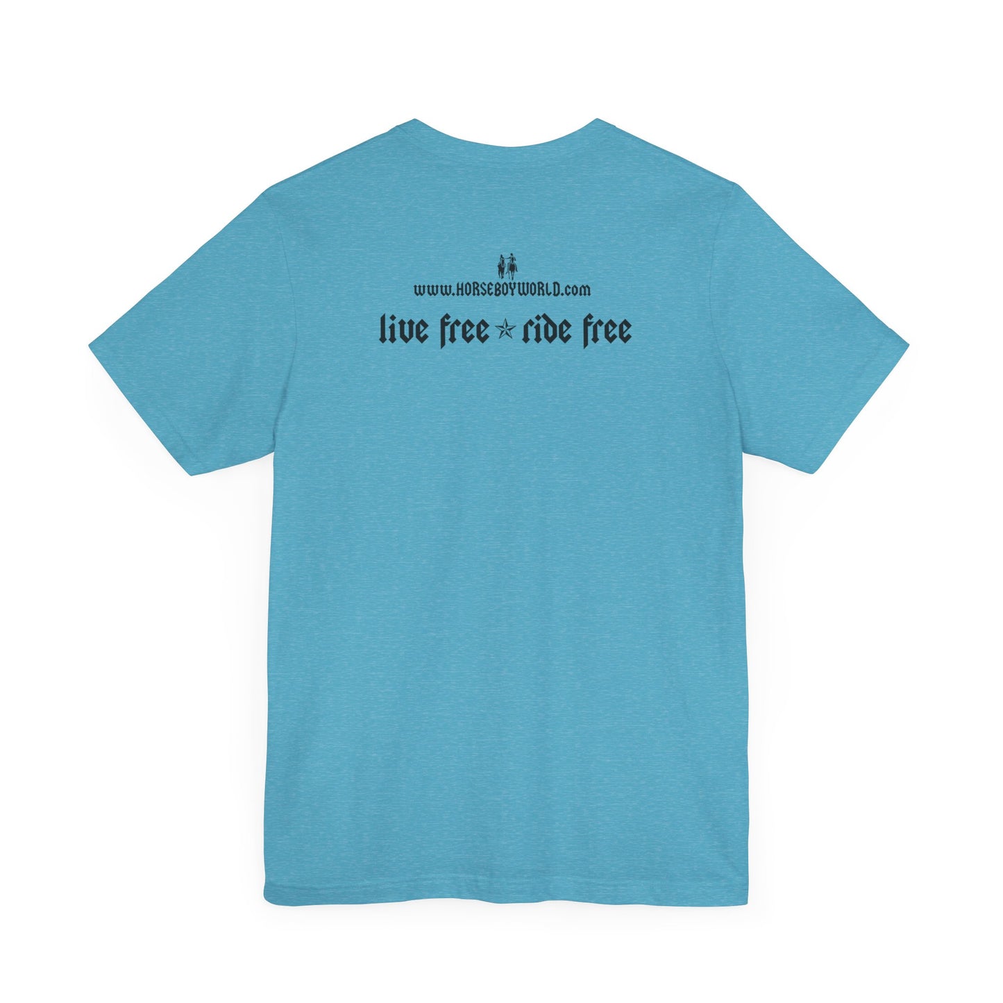 Horse Boy - Live Free Ride Free - Light colors -  Unisex Jersey Short Sleeve Tee