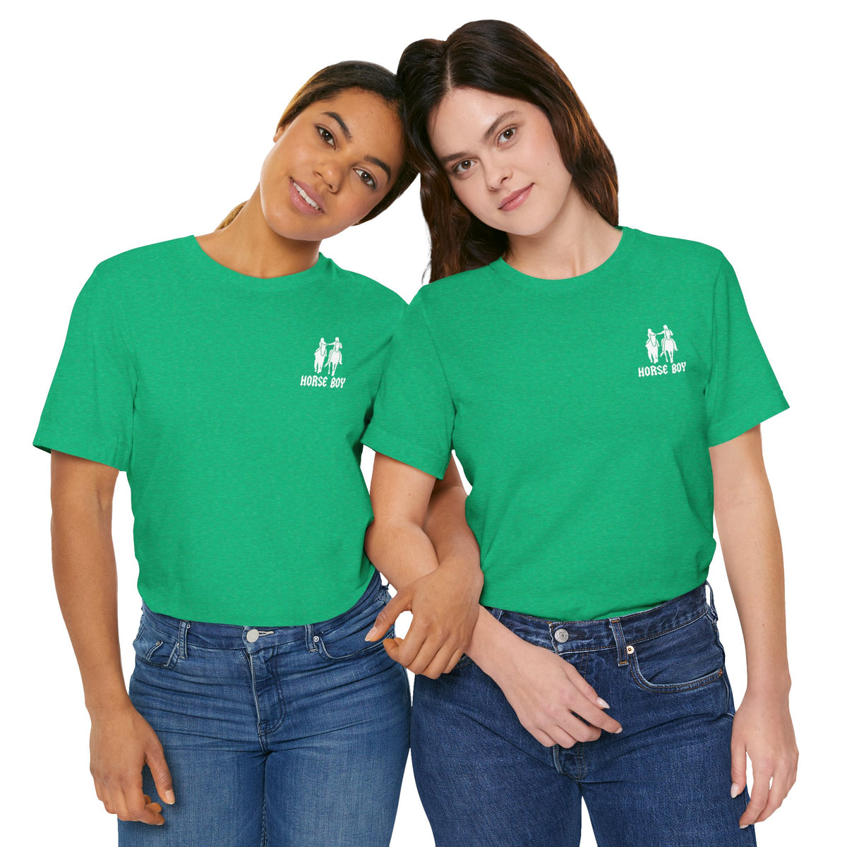 Horse Boy Small White Logo T-Shirt