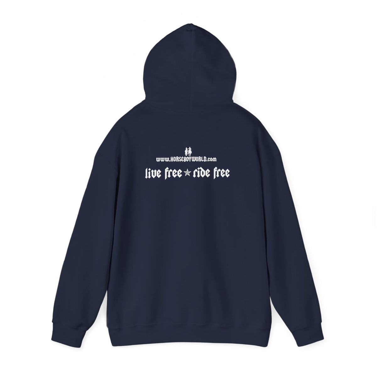 Horse Boy White Logo Hoodie