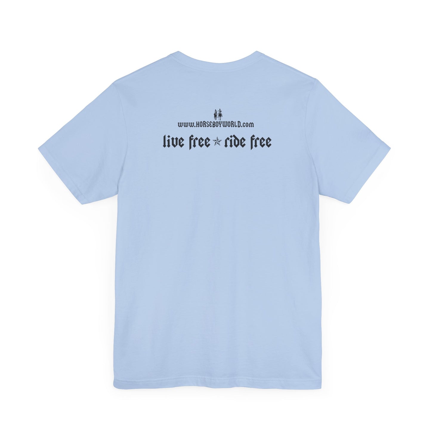 Horse Boy - Live Free Ride Free - Light colors -  Unisex Jersey Short Sleeve Tee