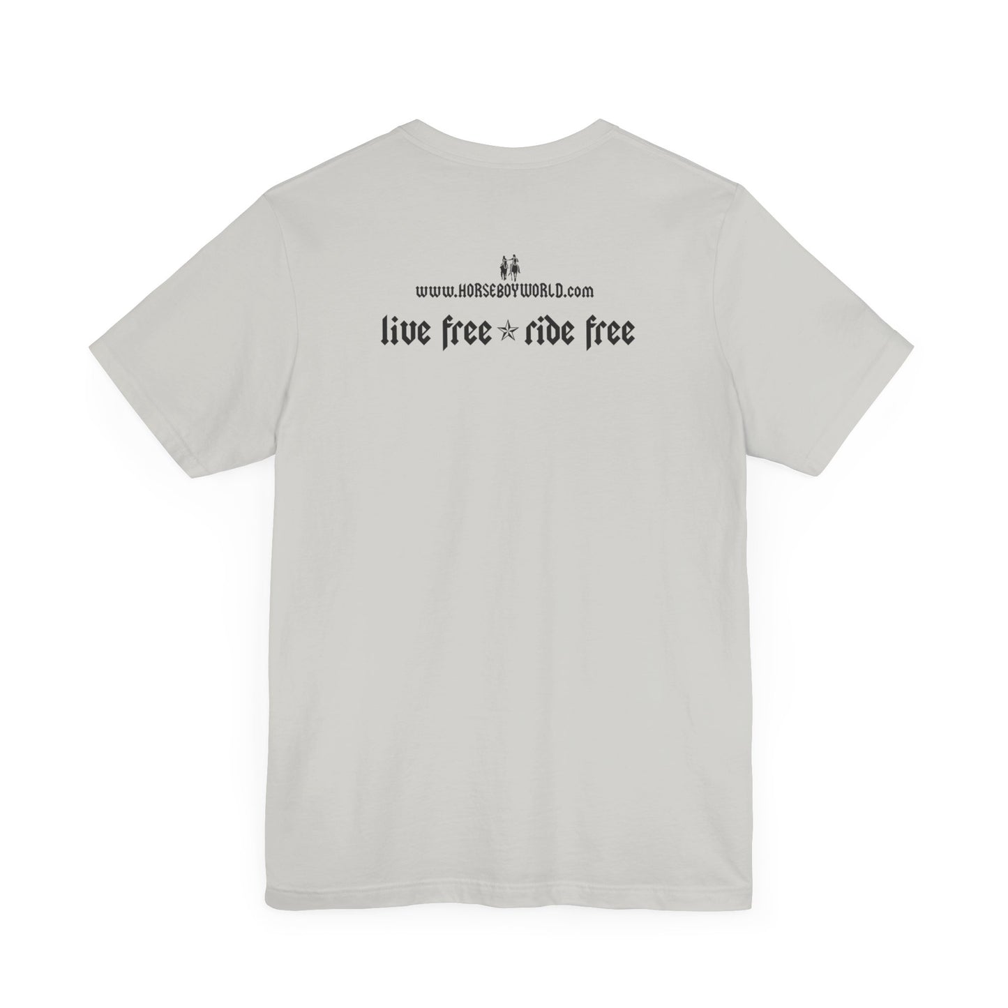 Horse Boy - Live Free Ride Free - Light colors -  Unisex Jersey Short Sleeve Tee