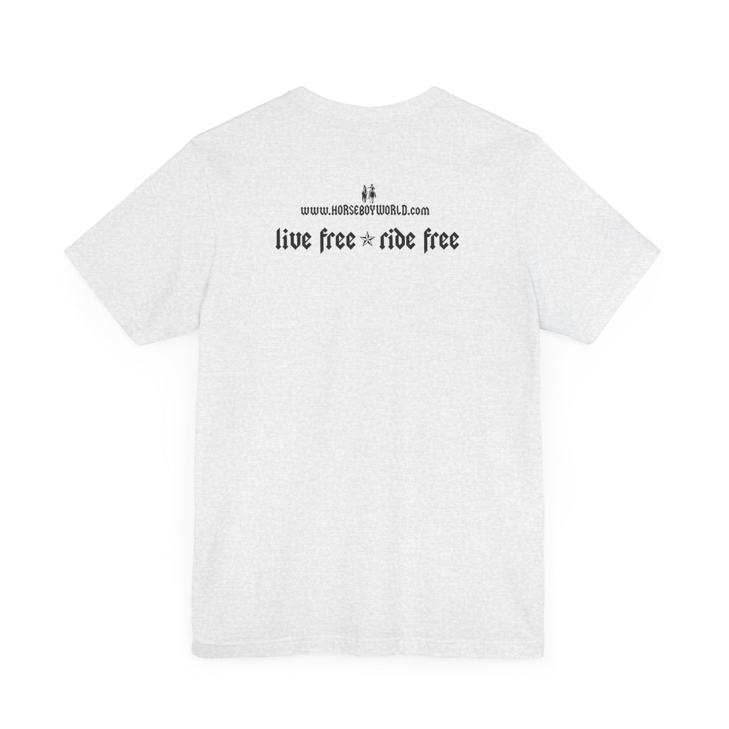 Horse Boy - Live Free Ride Free - Light colors -  Unisex Jersey Short Sleeve Tee