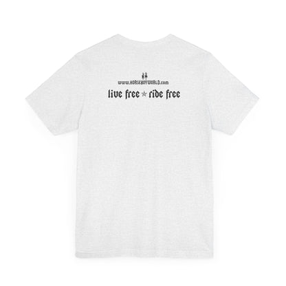 Horse Boy - Live Free Ride Free - Light colors -  Unisex Jersey Short Sleeve Tee