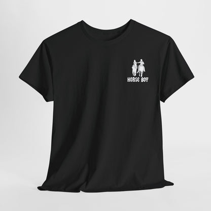 EU Printer - Horse Boy - Unisex Heavy Cotton Tee