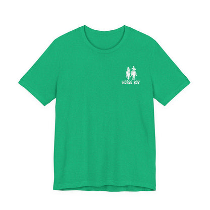 Horse Boy Small White Logo T-Shirt