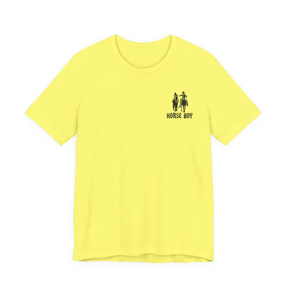 Horse Boy - Live Free Ride Free - Light colors -  Unisex Jersey Short Sleeve Tee