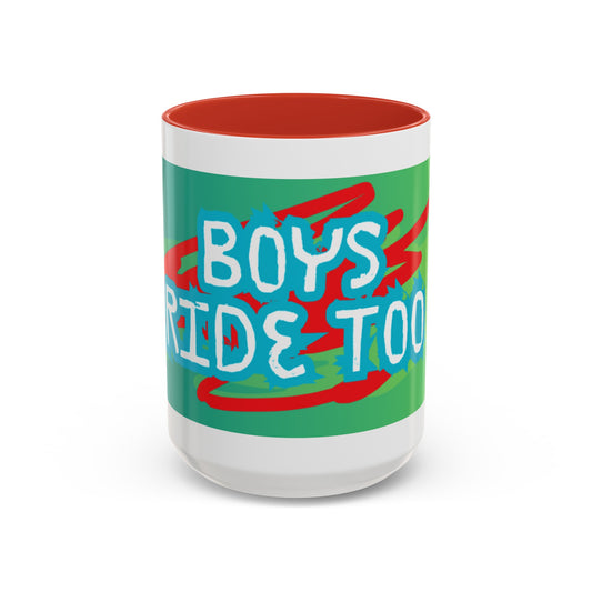 Boys Ride Too - US -  Coffee Mug (11, 15oz)