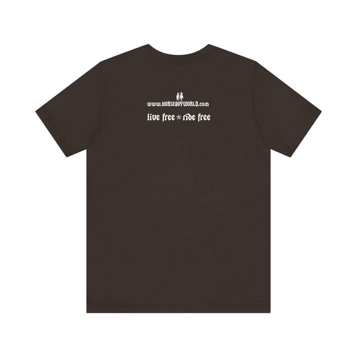 Horse Boy Small White Logo T-Shirt