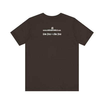 Horse Boy Small White Logo T-Shirt