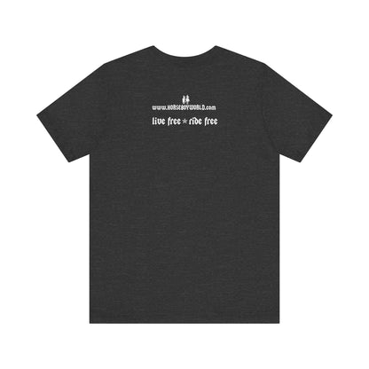 Horse Boy Small White Logo T-Shirt