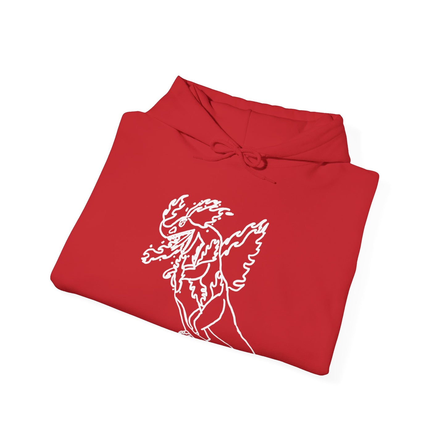 FireBlizzard - Designed by Kyrion age 7 - white - Unisex Heavy Blend™ Hooded Sweatshirt