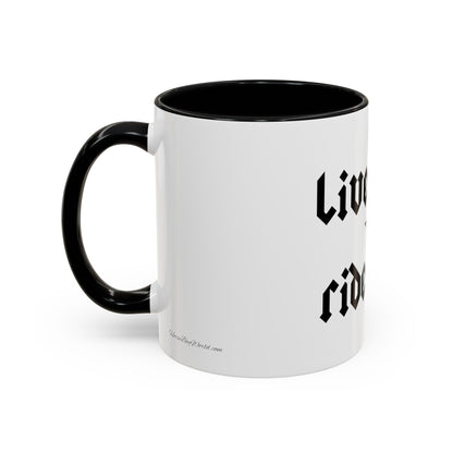 Live Free Ride Free - Accent Coffee Mug (11, 15oz)
