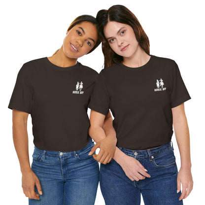 Horse Boy Small White Logo T-Shirt