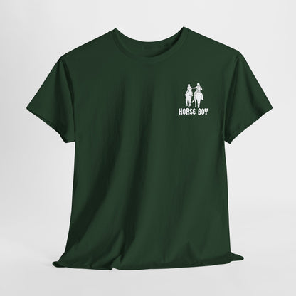 EU Printer - Horse Boy - Unisex Heavy Cotton Tee