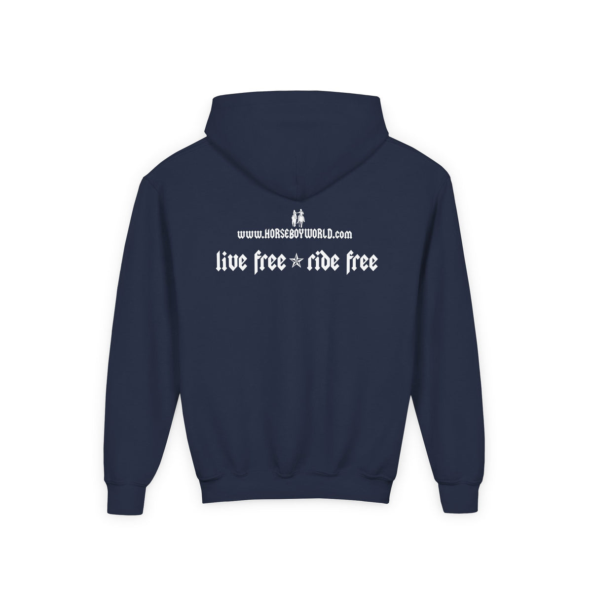 Live Free Ride Free - Youth Heavy Blend Hooded Sweatshirt