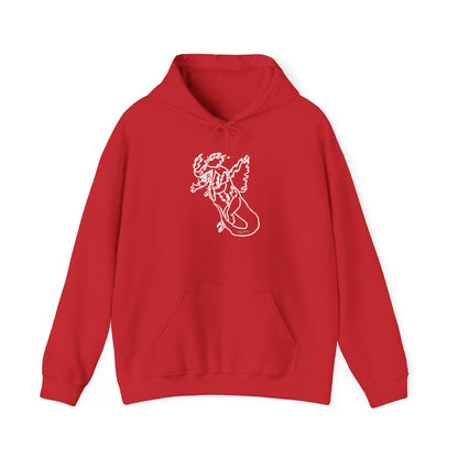 FireBlizzard - Designed by Kyrion age 7 - white - Unisex Heavy Blend™ Hooded Sweatshirt