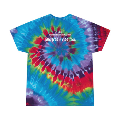 Live Free Ride Free - Tie-Dye Tee, Spiral