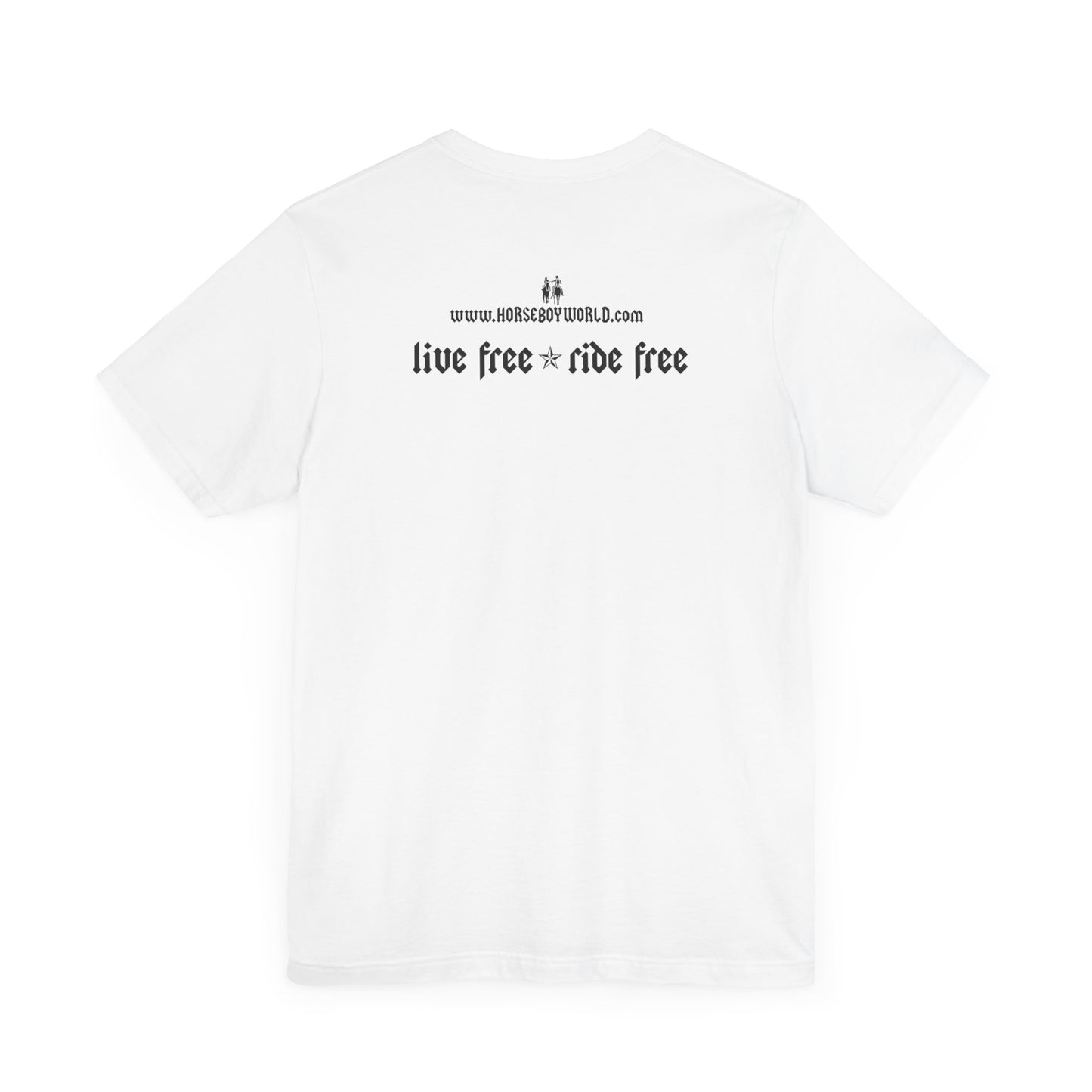 Horse Boy - Live Free Ride Free - Light colors -  Unisex Jersey Short Sleeve Tee