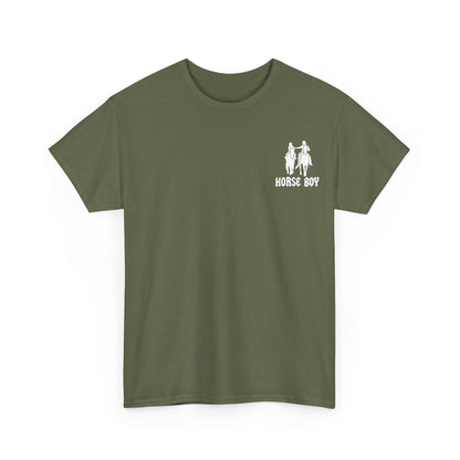 EU Printer - Horse Boy - Unisex Heavy Cotton Tee