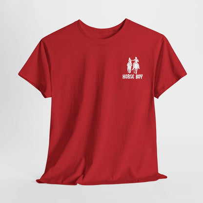 EU Printer - Horse Boy - Unisex Heavy Cotton Tee