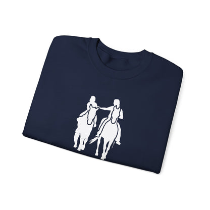 Horse Boy Crewneck Sweatshirt — Live Free, Ride Free on back
