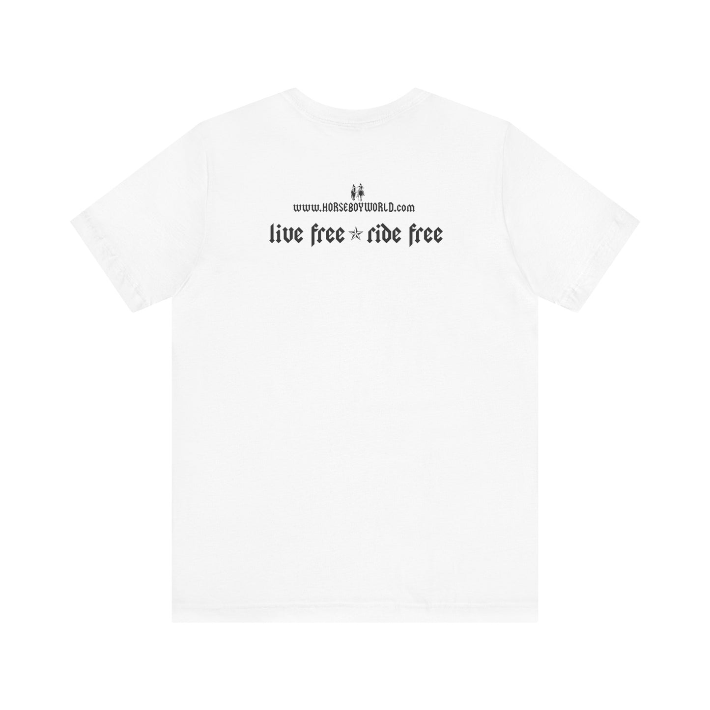 Horse Boy - Live Free Ride Free - Light colors -  Unisex Jersey Short Sleeve Tee