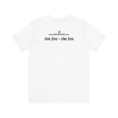 Horse Boy - Live Free Ride Free - Light colors -  Unisex Jersey Short Sleeve Tee