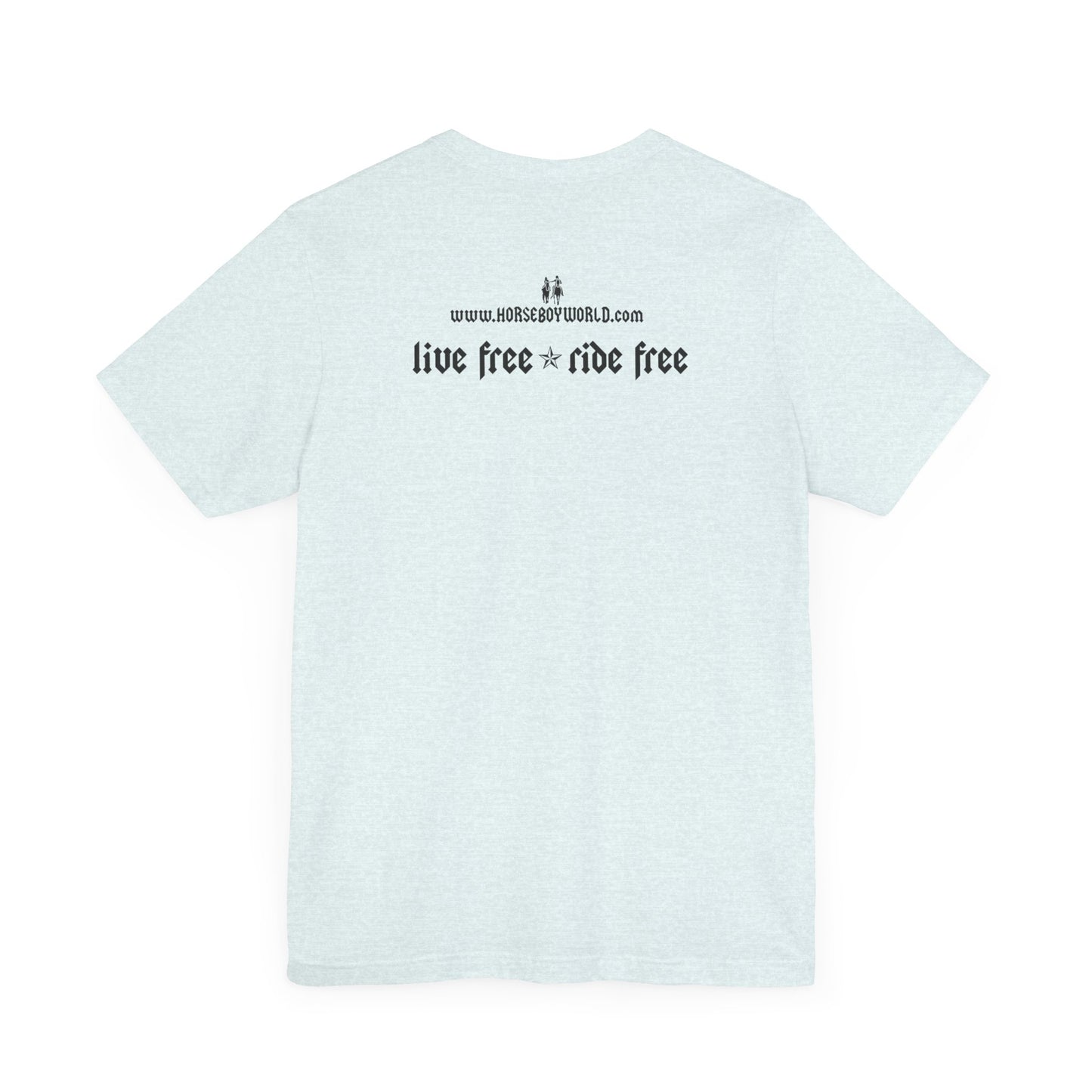 Horse Boy - Live Free Ride Free - Light colors -  Unisex Jersey Short Sleeve Tee