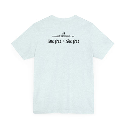 Horse Boy - Live Free Ride Free - Light colors -  Unisex Jersey Short Sleeve Tee