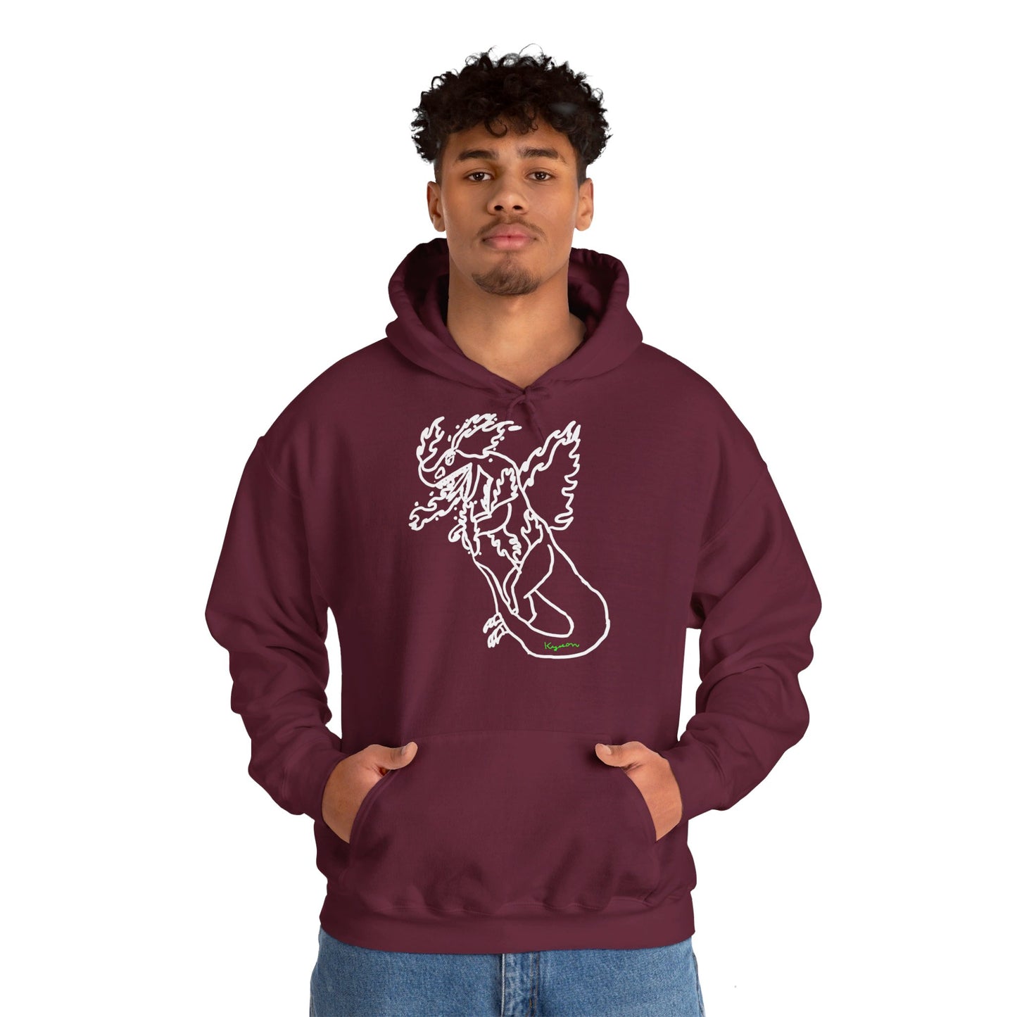 EU printer - Fireblizzard - Unisex Heavy Blend™ Hooded Sweatshirt