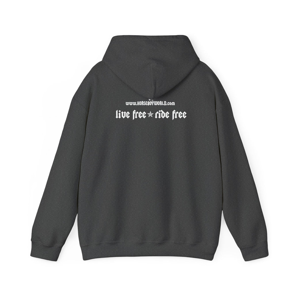 Horse Boy White Logo Hoodie