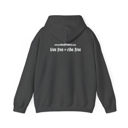 Horse Boy White Logo Hoodie