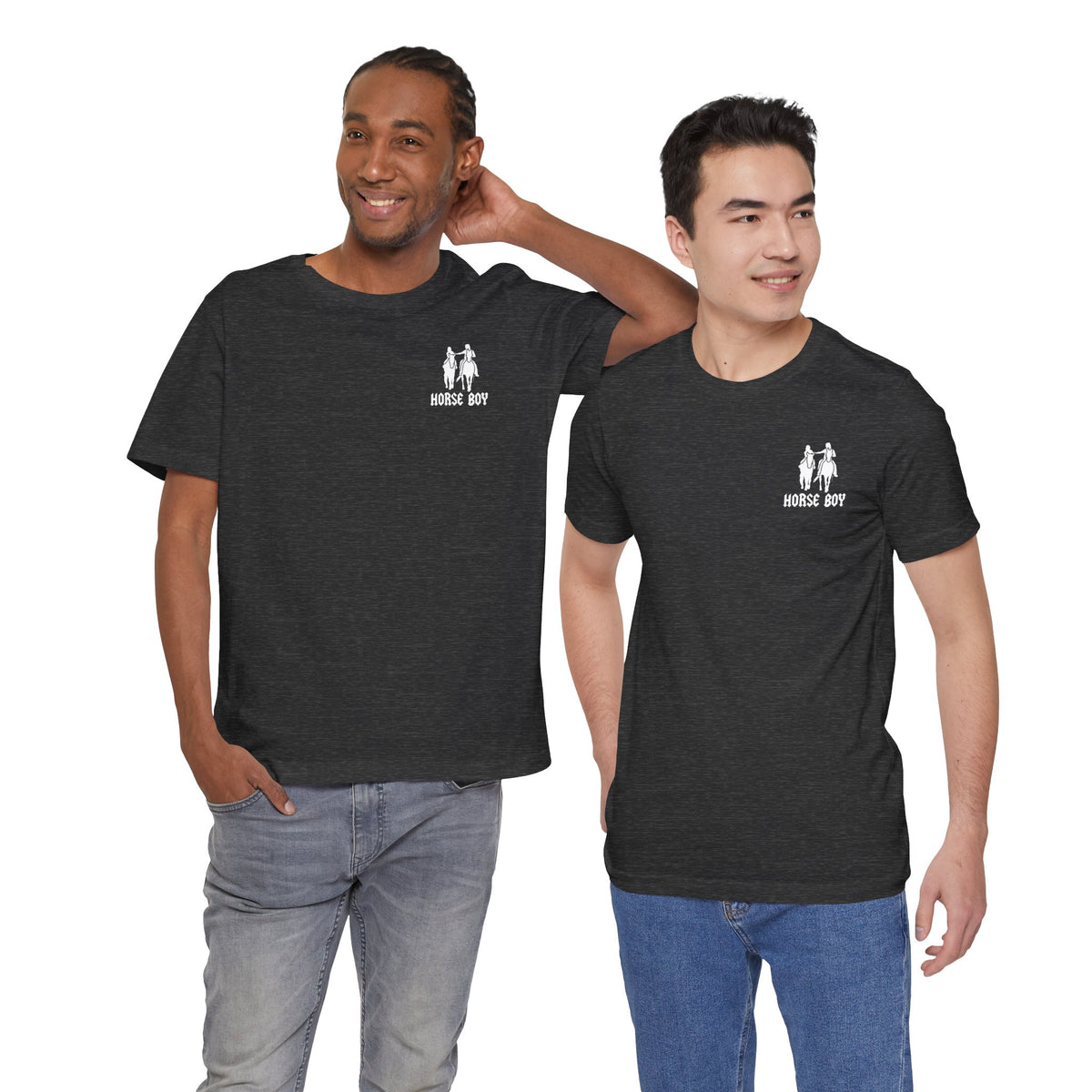 Horse Boy Small White Logo T-Shirt