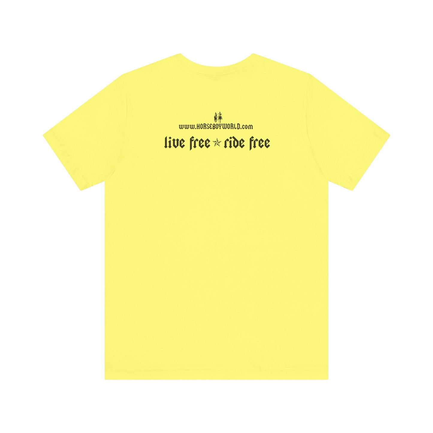 Horse Boy - Live Free Ride Free - Light colors -  Unisex Jersey Short Sleeve Tee