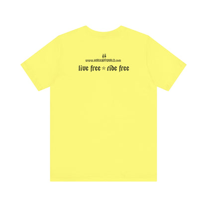 Horse Boy - Live Free Ride Free - Light colors -  Unisex Jersey Short Sleeve Tee