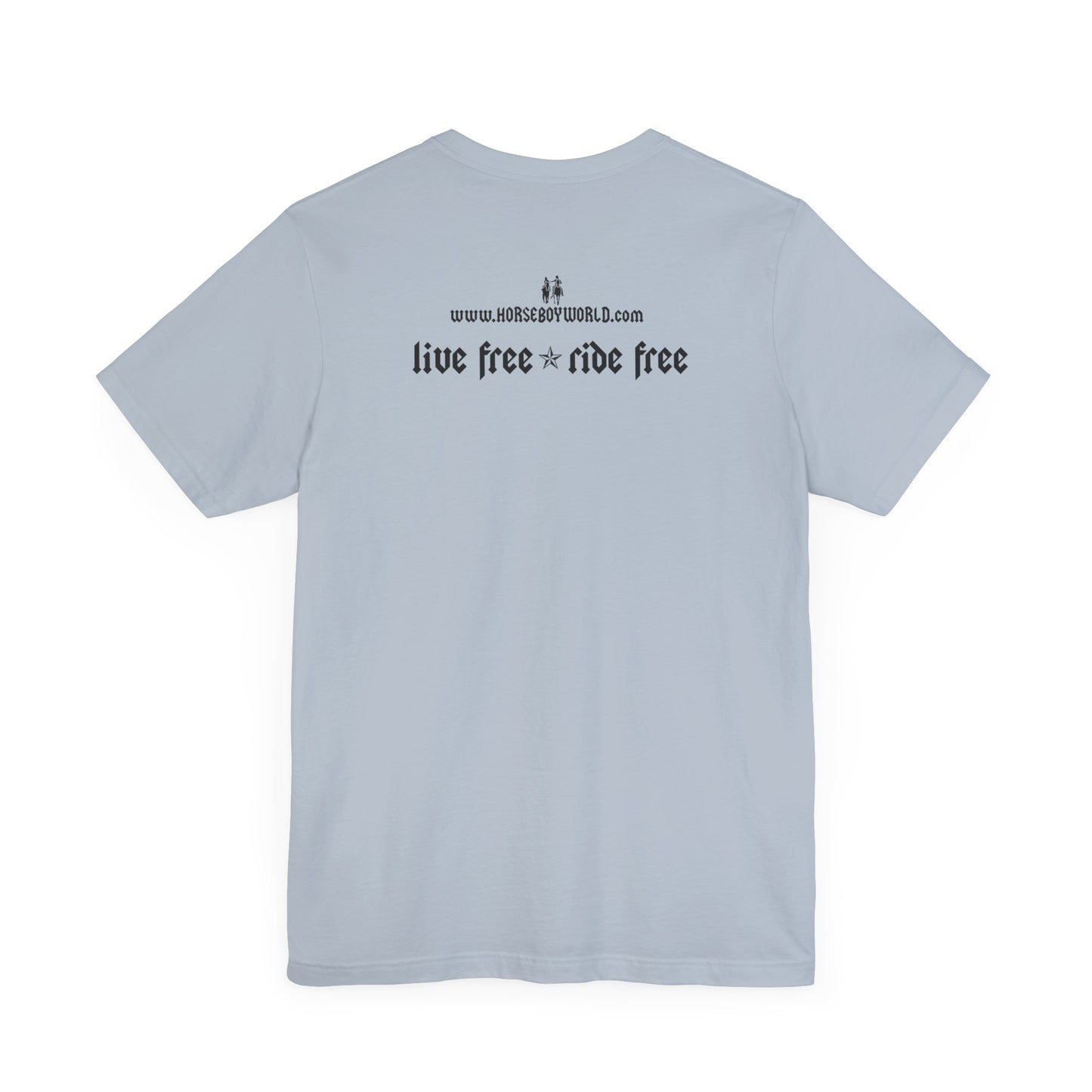 Horse Boy - Live Free Ride Free - Light colors -  Unisex Jersey Short Sleeve Tee