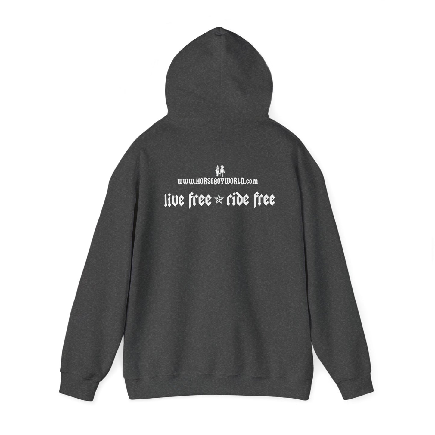 Horse Boy - Live Free Ride Free - Unisex Heavy Blend™ Hooded Sweatshirt