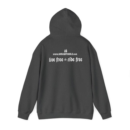 Horse Boy - Live Free Ride Free - Unisex Heavy Blend™ Hooded Sweatshirt