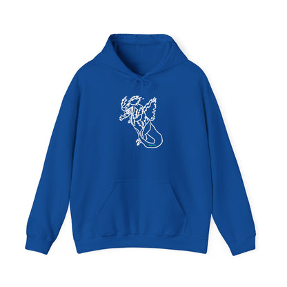 FireBlizzard - Designed by Kyrion age 7 - white - Unisex Heavy Blend™ Hooded Sweatshirt