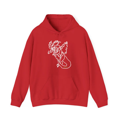 FireBlizzard - Designed by Kyrion age 7 - white - Unisex Heavy Blend™ Hooded Sweatshirt