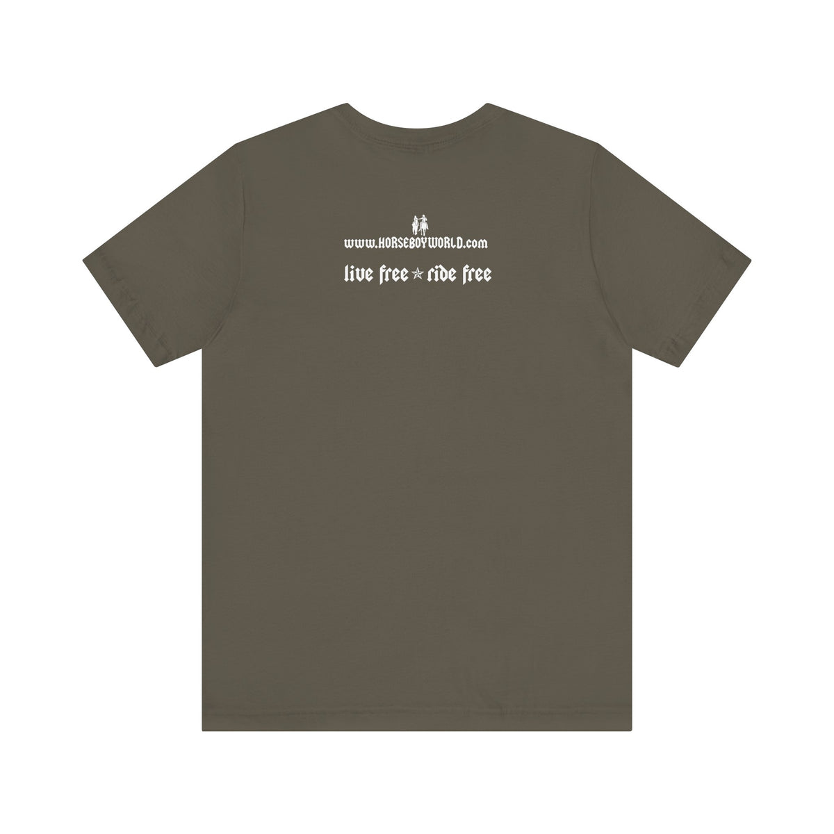 Horse Boy Small White Logo T-Shirt