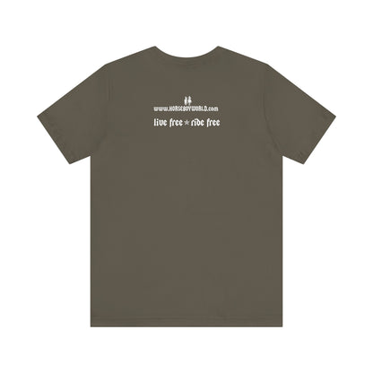 Horse Boy Small White Logo T-Shirt