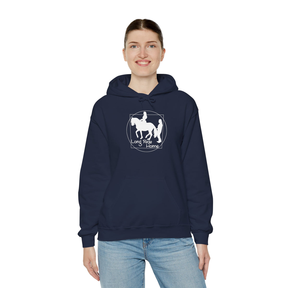 Long Ride Home White Logo Hoodie