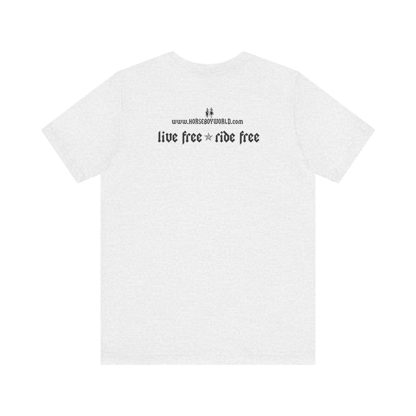 Horse Boy - Live Free Ride Free - Light colors -  Unisex Jersey Short Sleeve Tee