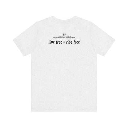 Horse Boy - Live Free Ride Free - Light colors -  Unisex Jersey Short Sleeve Tee