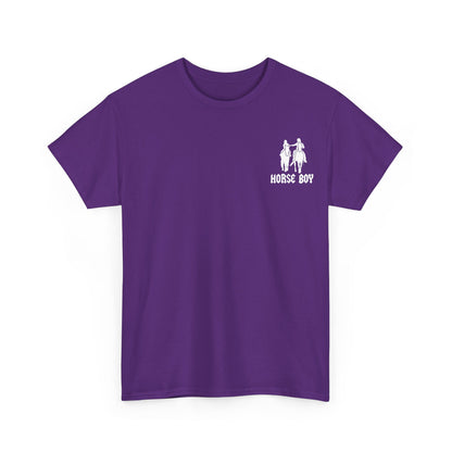 EU Printer - Horse Boy - Unisex Heavy Cotton Tee
