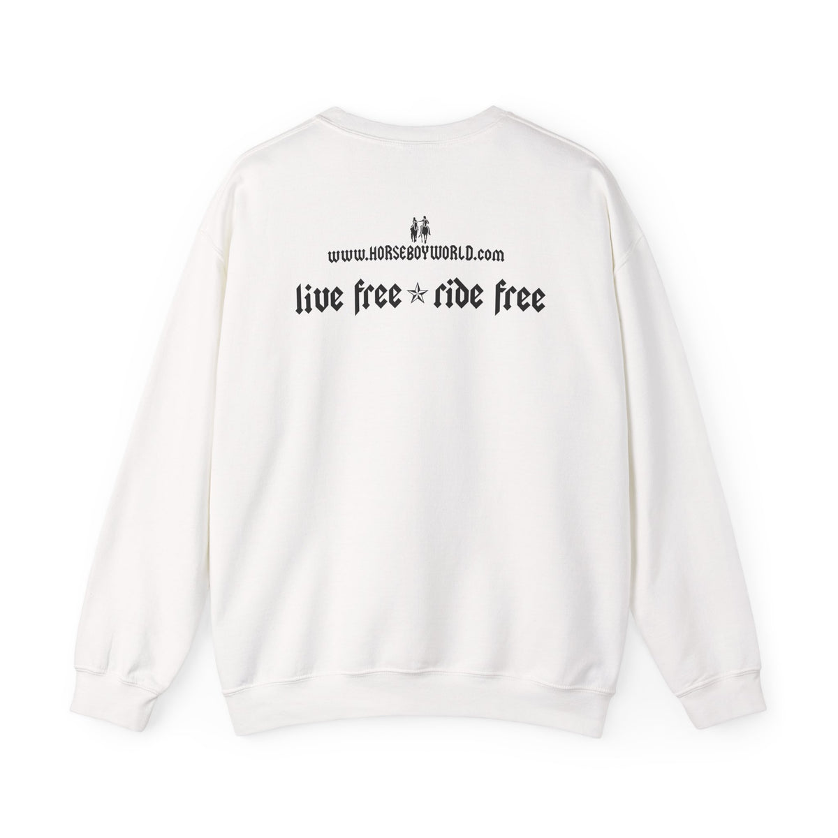 Live Free Ride Free - Dark Letters - Unisex Heavy Blend™ Crewneck Sweatshirt