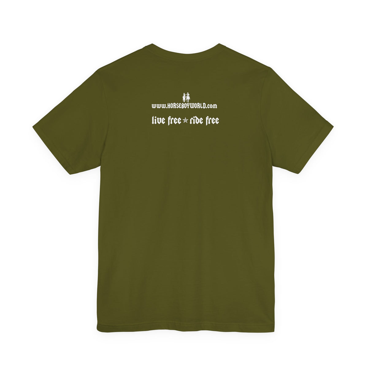 Horse Boy Small White Logo T-Shirt