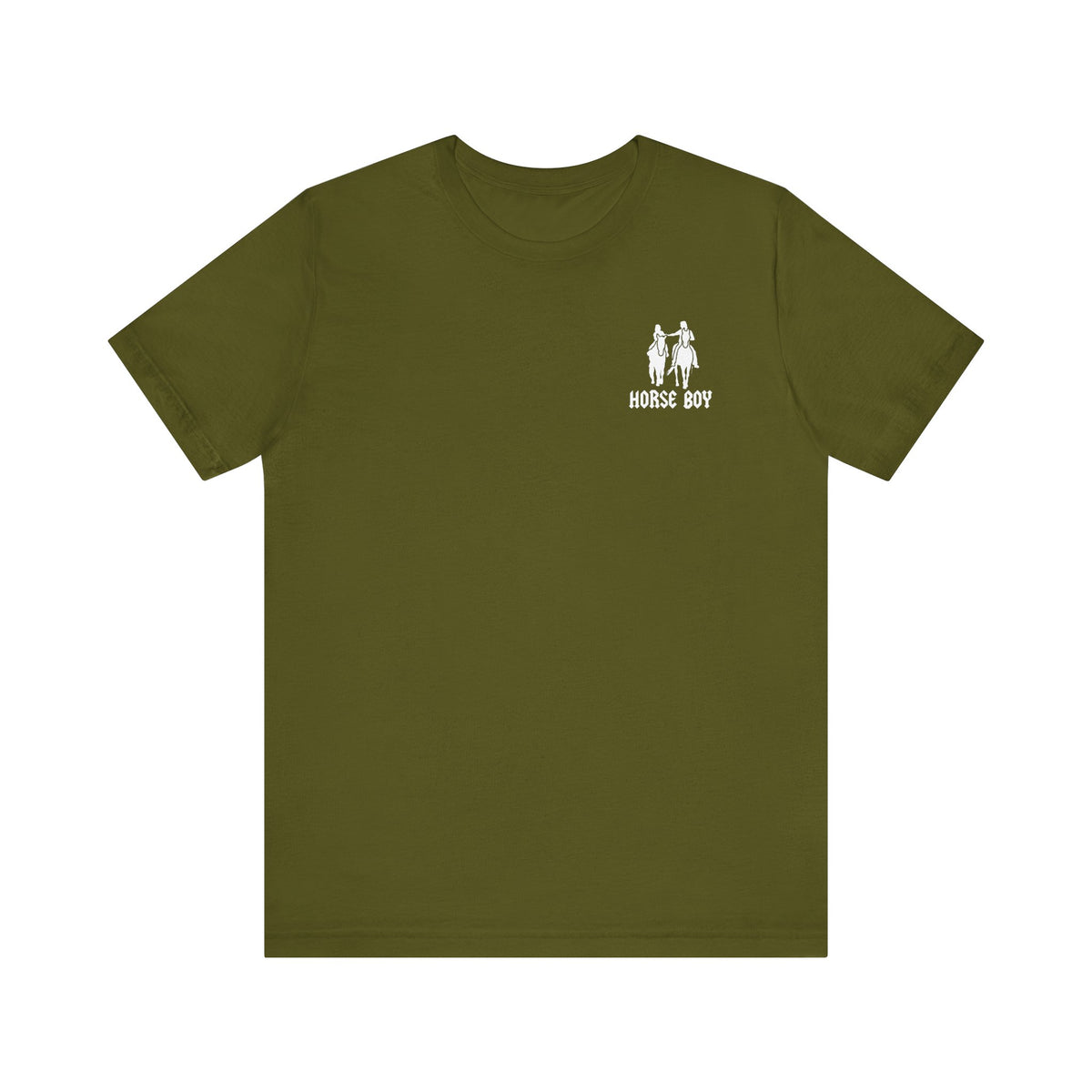 Horse Boy Small White Logo T-Shirt