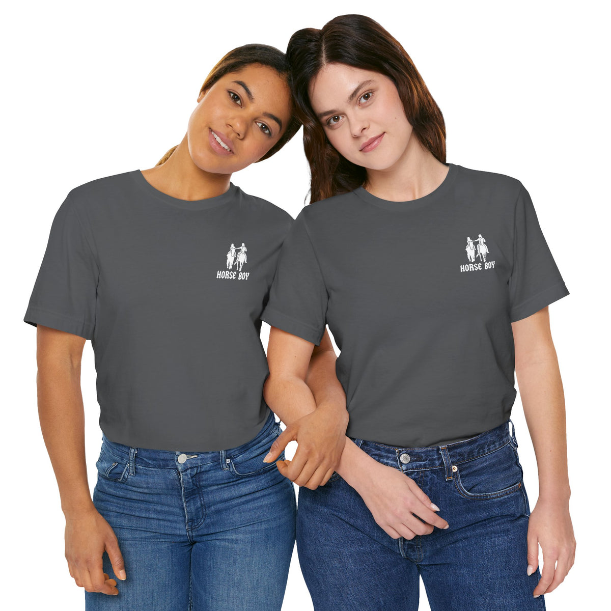 Horse Boy Small White Logo T-Shirt